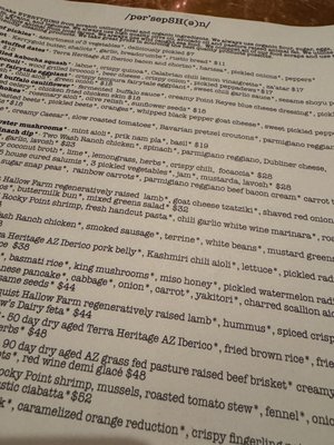 Menu photo 6 Persepshen Phoenix, AZ