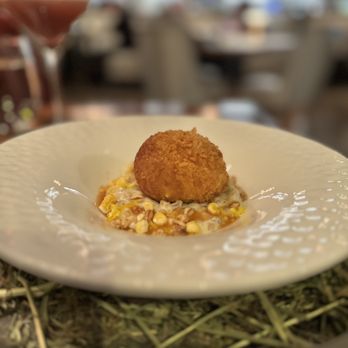 Partage - Egg on corn risotto - French Near Me - Las Vegas, Nevada Partage - Egg on corn risotto - French Near Me - Las Vegas, Nevada