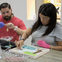 Recycled Glass Art Studio - Crating artwork using glass recycled glass!