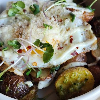 Stone Creek Coffee - Pesto-Potato-Egg bowl - Breakfast & Brunch Near Me - Whitefish Bay, Wisconsin Stone Creek Coffee - Pesto-Potato-Egg bowl - Breakfast & Brunch Near Me - Whitefish Bay, Wisconsin