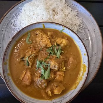 Swad - Mango Chicken Curry with basmati rice - Indian Near Me - Riverside, Rhode Island