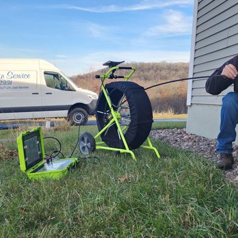 D & D Drain Service - Camera Inspection of septic pipe to tank. - Plumbing Near Me D & D Drain Service - Camera Inspection of septic pipe to tank. - Plumbing Near Me