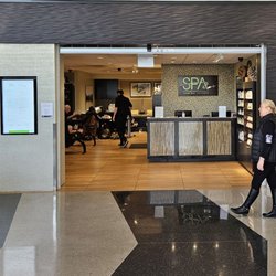 Terminal Getaway Spa - Anthony provides an incredible massage. They are located a couple doors down from Garrett's popcorn, just past security at Terminal 3.