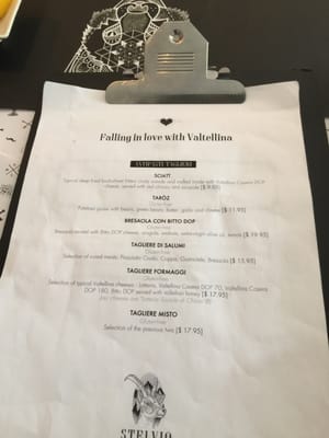 Menu photo 6 Stelvio Toronto, ON Menu photo 6 Stelvio Toronto, ON