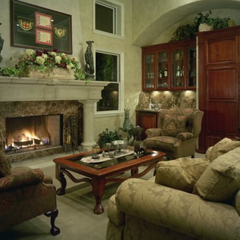 Martin Perri Interiors - Traditional Family Room Interior featuring custom Fireplace Design, Custom Cabinetry Design and Custom Upholstery. - Interior Design Near Me - Carmel, California