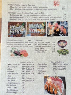 Menu photo 8 Sushi Ebisuya Hilo, HI