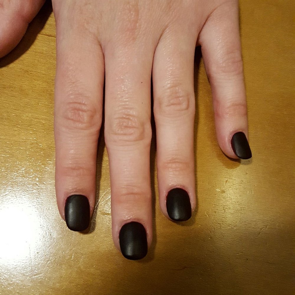 No design is how my nieces hands where after Kathy's nails got done. With the design is what she wanted. No design is how my nieces hands where after Kathy's nails got done. With the design is what she wanted.