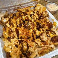 Loaded waffle fries