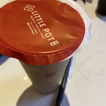 Little Pot - seal of Tofu Pudding Milk Tea - Bubble Tea Near Me - Piscataway, New Jersey