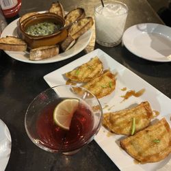 Oakley Brothers Distillery - The Asian-inspired duck bacon wontons have a cream cheese-based filling, but the other flavors really come through.