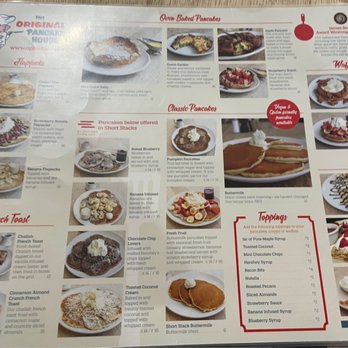 Original Pancake House - Menu pic 1 - Breakfast & Brunch Near Me - Edgewater, New Jersey