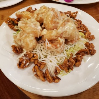 Koi Palace - Walnut Prawn Tossed in Salad Cream Sauce - Dim Sum Near Me - Milpitas, California Koi Palace - Walnut Prawn Tossed in Salad Cream Sauce - Dim Sum Near Me - Milpitas, California