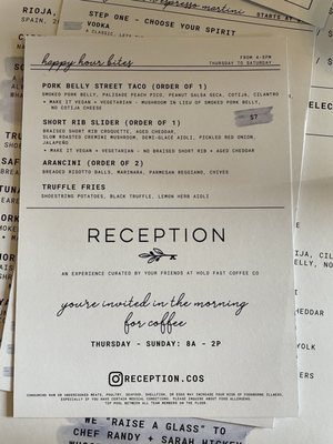 Menu photo 4 Reception Colorado Springs, CO Menu photo 4 Reception Colorado Springs, CO
