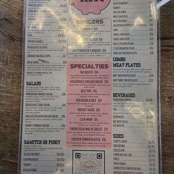 Bodacious Bar and Q - Food Menu - Bars Near Me - Shreveport, Louisiana