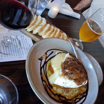 Monets Wine Bistro - Lavender brie! And a delicious red wine from Daou vineyard - French Near Me - Exeter, California