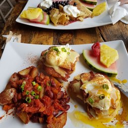 Maple Whiskey Eggs Benedict and Crepes Banana Foster, soooooo good !!!!! Maple Whiskey Eggs Benedict and Crepes Banana Foster, soooooo good !!!!!
