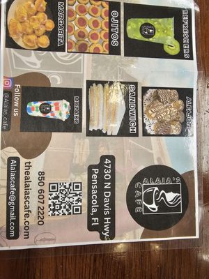Menu photo 1 Alaias Cafe Pensacola, FL Menu photo 1 Alaias Cafe Pensacola, FL