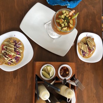 Sabor de Mar - The food is freshly made to order. These fish tacos and shrimp cocktails were my favorite! - Seafood Near Me - Tulum, ROO Sabor de Mar - The food is freshly made to order. These fish tacos and shrimp cocktails were my favorite! - Seafood Near Me - Tulum, ROO