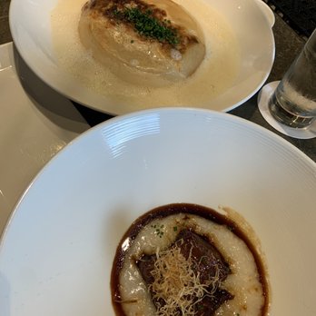 Morimoto Napa - Dumplings and pork belly appetizera - Japanese Near Me - Napa, California Morimoto Napa - Dumplings and pork belly appetizera - Japanese Near Me - Napa, California