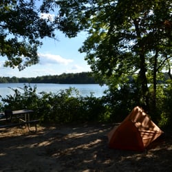 Sangchris Lake State Park - primitive camp site