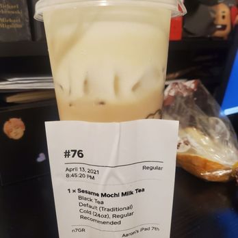 Tea Hut - No mochi sesame balls with my drink. - Bubble Tea Near Me - San Francisco, California Tea Hut - No mochi sesame balls with my drink. - Bubble Tea Near Me - San Francisco, California