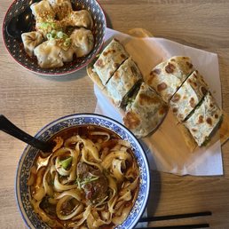 Pork Wonton in Spicy Sauce(8pcs) /Beef Roll /Braise Spicy Beef Noodle Soup Pork Wonton in Spicy Sauce(8pcs) /Beef Roll /Braise Spicy Beef Noodle Soup