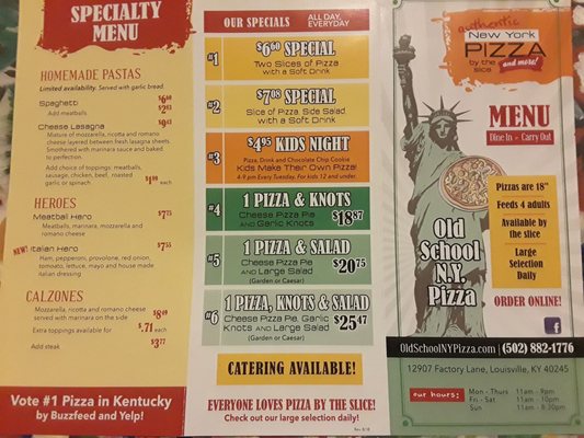 Menu photo 5 Old School NY Pizza Louisville, KY Menu photo 5 Old School NY Pizza Louisville, KY