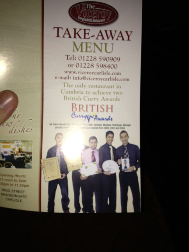 THE VICEROY Carlisle, Cumbria, United Kingdom Bangladeshi