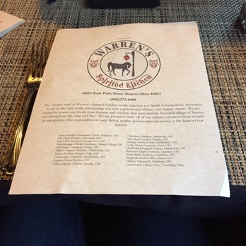Warren's Spirited Kitchen - New American Near Me - Burton, Ohio