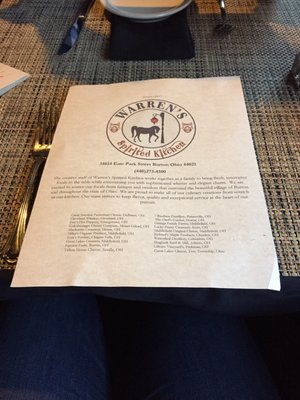 Menu photo 7 Warren's Spirited Kitchen Burton, OH Menu photo 7 Warren's Spirited Kitchen Burton, OH
