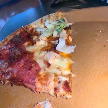 Brewery City Pizza - 1/2 meathead pizza, 1/2 chicken ranch pizza - Pizza Near Me - Tumwater, Washington Brewery City Pizza - 1/2 meathead pizza, 1/2 chicken ranch pizza - Pizza Near Me - Tumwater, Washington