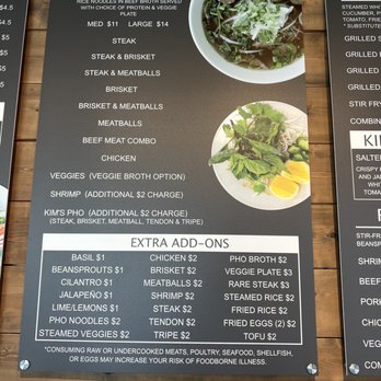 Kim's Pho - Menu - Vietnamese Near Me - Owasso, Oklahoma