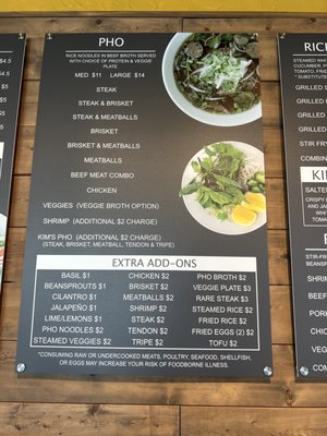 Menu photo 2 Kim's Pho Owasso, OK