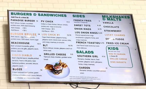 Menu photo 3 Paradise Valley Burger Scottsdale, AZ Menu photo 3 Paradise Valley Burger Scottsdale, AZ