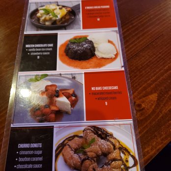 Cadillac Ranch - Dessert menu - Bars Near Me - Bloomington, Minnesota
