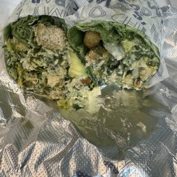 Caesar Wrap with avocado no chicken