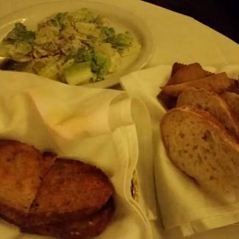 Dal Rae Restaurant - Check out the size of my caesar salad. I ate one bite before pic was taken. 1 course of 3 of the $80 Valentine's day meal. - Steakhouses Near Me - Pico Rivera, California