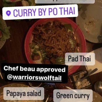 Curry by Po Thai - Pad Thai, pineapple fried rice, green curry, papaya salad, fried rolls. All Vegan and fresh - Thai Near Me - Tulum, ROO