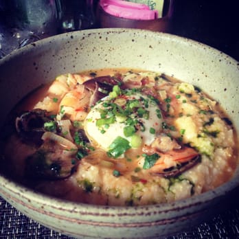 Husk - Shrimp and Grits...the "light" brunch option - Southern Near Me - Nashville, Tennessee
