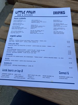 Menu photo 2 Little Fawn Oceanside, CA