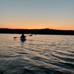Two Sisters Adventure Company - Sunset Float on Falls Lake.