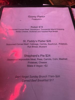 Menu photo 1 Gypsy Parlor Buffalo, NY