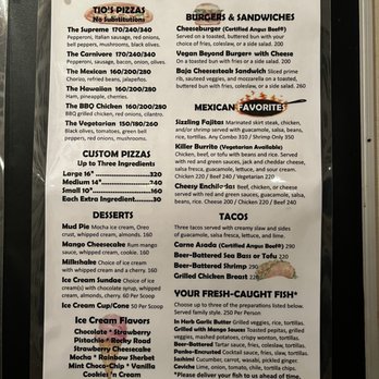 Tio Pablos - Menu - Mexican Near Me - Los Barriles, BCS Tio Pablos - Menu - Mexican Near Me - Los Barriles, BCS