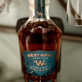 Westward Whiskey - a closeup of a bottle of whiskey - Distilleries Near Me - Portland, Oregon Westward Whiskey - a closeup of a bottle of whiskey - Distilleries Near Me - Portland, Oregon