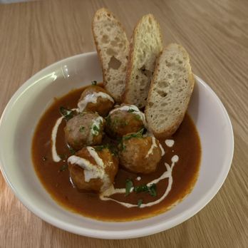 Bananas - Tom yum meatballs - New American Near Me - New York, New York Bananas - Tom yum meatballs - New American Near Me - New York, New York