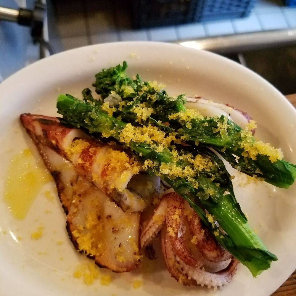 Bar B - Octopus with rapini - Italian Near Me - New York, New York Bar B - Octopus with rapini - Italian Near Me - New York, New York