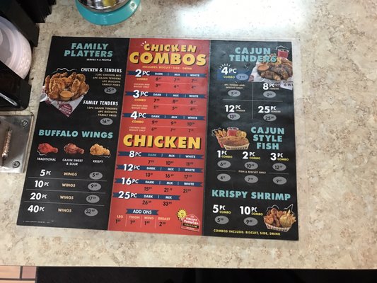Menu photo 3 Krispy Krunchy De Motte, IN
