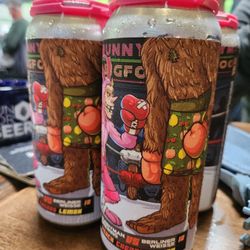 Bunnyman Brewing - My faughter won a raffle for 4 pack Bigfoot beer.