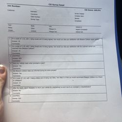 Blossom Chevrolet - CSI Sheet