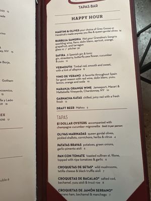 Menu photo 4 Carlota New York, NY
